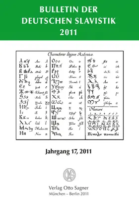 Kempgen / Udolph |  Bulletin der Deutschen Slavistik 2011 | Buch |  Sack Fachmedien