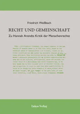 Weißbach | Recht und Gemeinschaft | Buch | 978-3-86732-408-3 | www.sack.de