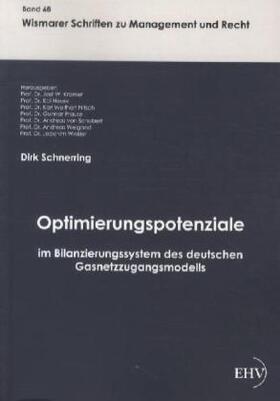 Schnerring / Kramer |  Optimierungspotenziale im Bilanzierungssystem des deutschen Gasnetzzugangsmodells | Buch |  Sack Fachmedien