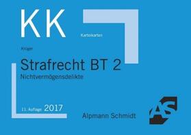 Krüger |  Karteikarten Strafrecht BT 2 | Buch |  Sack Fachmedien