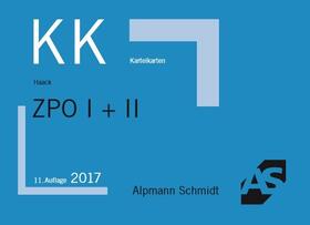Haack | Karteikarten ZPO I + II | Buch | 978-3-86752-548-0 | www.sack.de