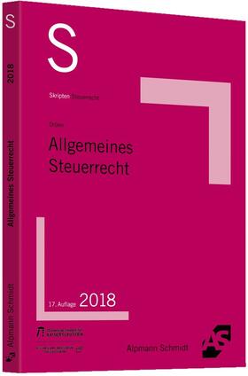 Drüen | Skript Allgemeines Steuerrecht | Buch | 978-3-86752-581-7 | sack.de