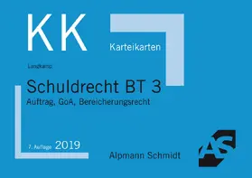 Langkamp | Karteikarten Schuldrecht BT 3 | Buch | 978-3-86752-622-7 | www.sack.de