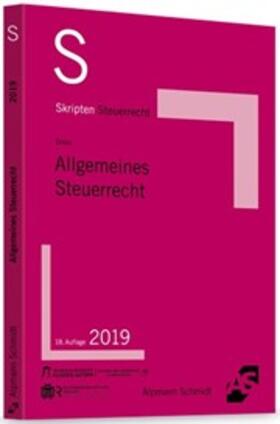 Drüen | Skript Allgemeines Steuerrecht | Buch | sack.de