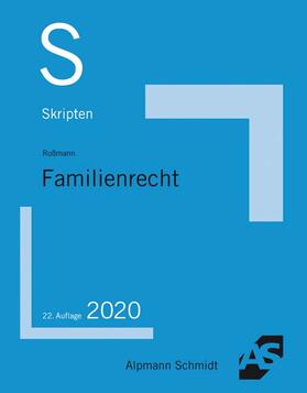 Roßmann | Skript Familienrecht | Buch | 978-3-86752-736-1 | sack.de