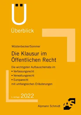 Wüstenbecker / Sommer |  Die Klausur im Öffentlichen Recht | Buch |  Sack Fachmedien