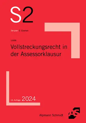 Lüdde |  Vollstreckungsrecht in der Assessorklausur | Buch |  Sack Fachmedien