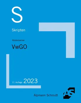 Wüstenbecker |  Skript VwGO | Buch |  Sack Fachmedien