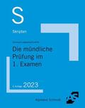 Sommer / Langkamp / Schäffer |  Skript Die mündliche Prüfung im 1. Examen | Buch |  Sack Fachmedien