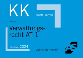 Sommer |  Karteikarten Verwaltungsrecht AT 1 | Buch |  Sack Fachmedien
