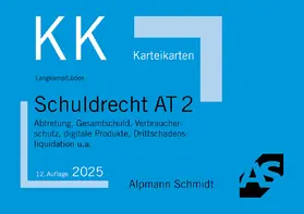 Langkamp / Lüdde | Karteikarten Schuldrecht AT 2 | Buch | 978-3-86752-932-7 | sack.de