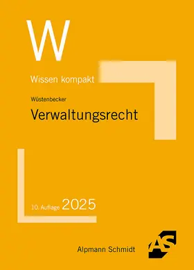 Wüstenbecker | Verwaltungsrecht | Buch | 978-3-86752-940-2 | sack.de