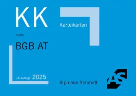 Lüdde | Karteikarten BGB Allgemeiner Teil | Buch | 978-3-86752-953-2 | sack.de