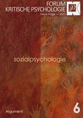  Forum Kritische Psychologie / Sozialpsychologie | Buch |  Sack Fachmedien