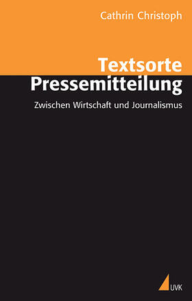 Christoph | Textsorte Pressemitteilung | Buch | 978-3-86764-202-6 | sack.de