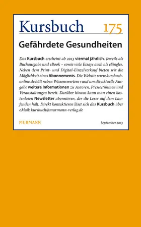 Nassehi / Felixberger |  Kursbuch 175 | eBook | Sack Fachmedien