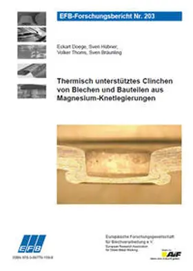 Doege / Hübner / Thoms |  Thermisch unterstütztes Clinchen von Blechen und Bauteilen aus Magnesium-Knetlegierungen | Buch |  Sack Fachmedien