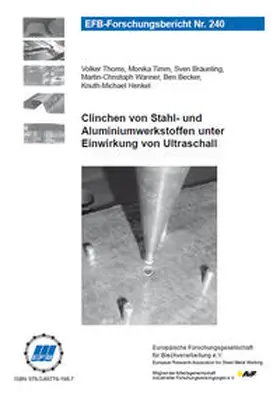 Thoms / Timm / Bräunling |  Clinchen von Stahl- und Aluminiumwerkstoffen unter Einwirkung von Ultraschall | Buch |  Sack Fachmedien