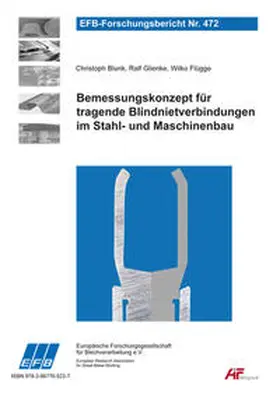 Blunk / Glienke / Flügge |  Bemessungskonzept für tragende Blindnietverbindungen im Stahl- und Maschinenbau | Buch |  Sack Fachmedien