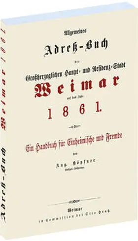 Rockstuhl |  Einwohnerbuch Adreßbuch der Stadt WEIMAR 1861 in Thüringen | Buch |  Sack Fachmedien