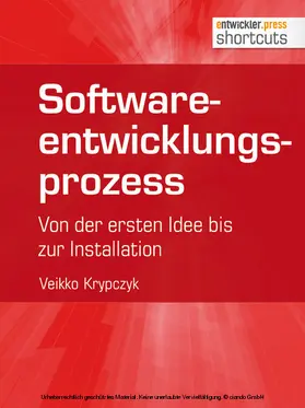 Krypczyk |  Softwareentwicklungsprozess | eBook | Sack Fachmedien