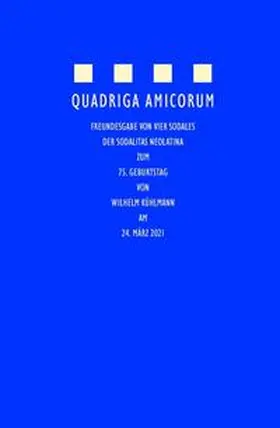 Beichert / Bröcker / Mathes |  Quadriga amicorum | Buch |  Sack Fachmedien