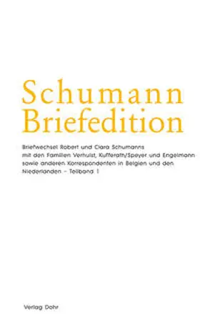 Klein / Robert-Schumann-Haus Zwickau / Musikwissenschaftl. Institut der Hochschule für Musik Carl Maria von Weber Dresden |  Schumann-Briefedition / Schumann-Briefedition II.13 | Buch |  Sack Fachmedien