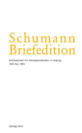 Rosenmüller / Smyka / Robert-Schumann-Haus Zwickau |  Schumann-Briefedition / Schumann-Briefedition II.20 | Buch |  Sack Fachmedien