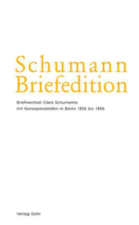 Kopitz / Klein / Synofzik |  Schumann-Briefedition / Schumann-Briefedition II.18 | Buch |  Sack Fachmedien