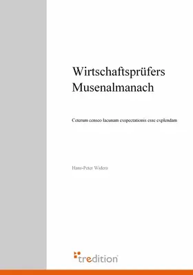 Widera |  Wirtschaftsprüfers Musenalmanach | Buch |  Sack Fachmedien