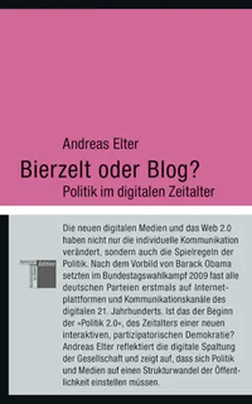 Elter |  Bierzelt oder Blog? | Buch |  Sack Fachmedien