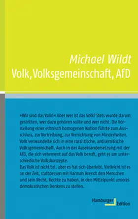 Wildt |  Volk, Volksgemeinschaft, AfD | Buch |  Sack Fachmedien