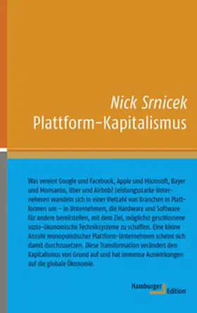 Srnicek | Plattform-Kapitalismus | Buch | 978-3-86854-321-6 | www.sack.de