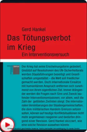 Hankel |  Das Tötungsverbot im Krieg | eBook | Sack Fachmedien