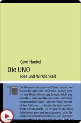 Hankel |  Die UNO | eBook | Sack Fachmedien