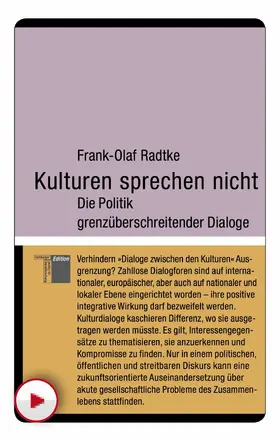 Radtke | Kulturen sprechen nicht | E-Book | www.sack.de