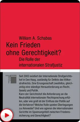 Schabas | Kein Frieden ohne Gerechtigkeit? | E-Book | www.sack.de