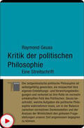 Geuss |  Kritik der politischen Philosophie | eBook | Sack Fachmedien