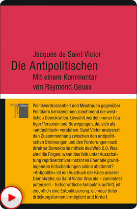 de Saint Victor | Die Antipolitischen | E-Book | sack.de