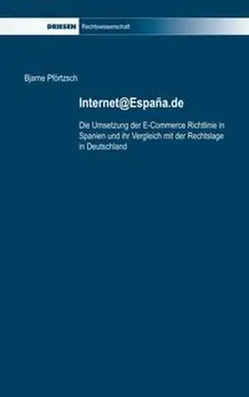 Pförtzsch |  Internet@Espana.de | Buch |  Sack Fachmedien