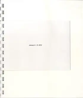 Dworkin / Goldsmith / Monk |  January 5 - 31, 2012 | Buch |  Sack Fachmedien