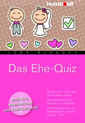 Blaudez | Das Ehe-Quiz | Buch | 978-3-86910-492-8 | sack.de