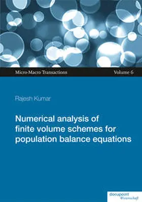 Kumar |  Numerical analysis of finite volume schemes for population balance equations | Buch |  Sack Fachmedien