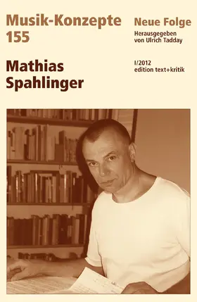  Mathias Spahlinger | Buch |  Sack Fachmedien