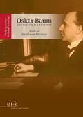 Jacobsen / Baum / Pardey |  Oskar Baum. Der Blinde als Kritiker | Buch |  Sack Fachmedien