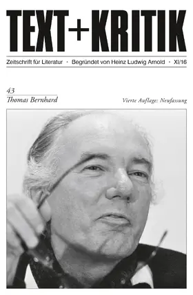 Arnold / Korte | Thomas Bernhard | E-Book | sack.de
