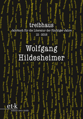  treibhaus 12. Wolfgang Hildesheimer | Buch |  Sack Fachmedien