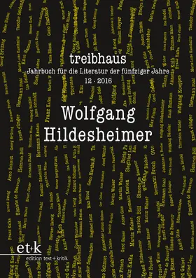  treibhaus 12. Wolfgang Hildesheimer | Buch |  Sack Fachmedien