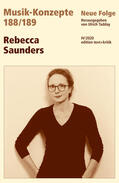  Rebecca Saunders | Buch |  Sack Fachmedien