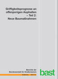 Jansen / Pöppel-Decker |  Griffigkeitsprognose an offenporigen Asphalten | Buch |  Sack Fachmedien